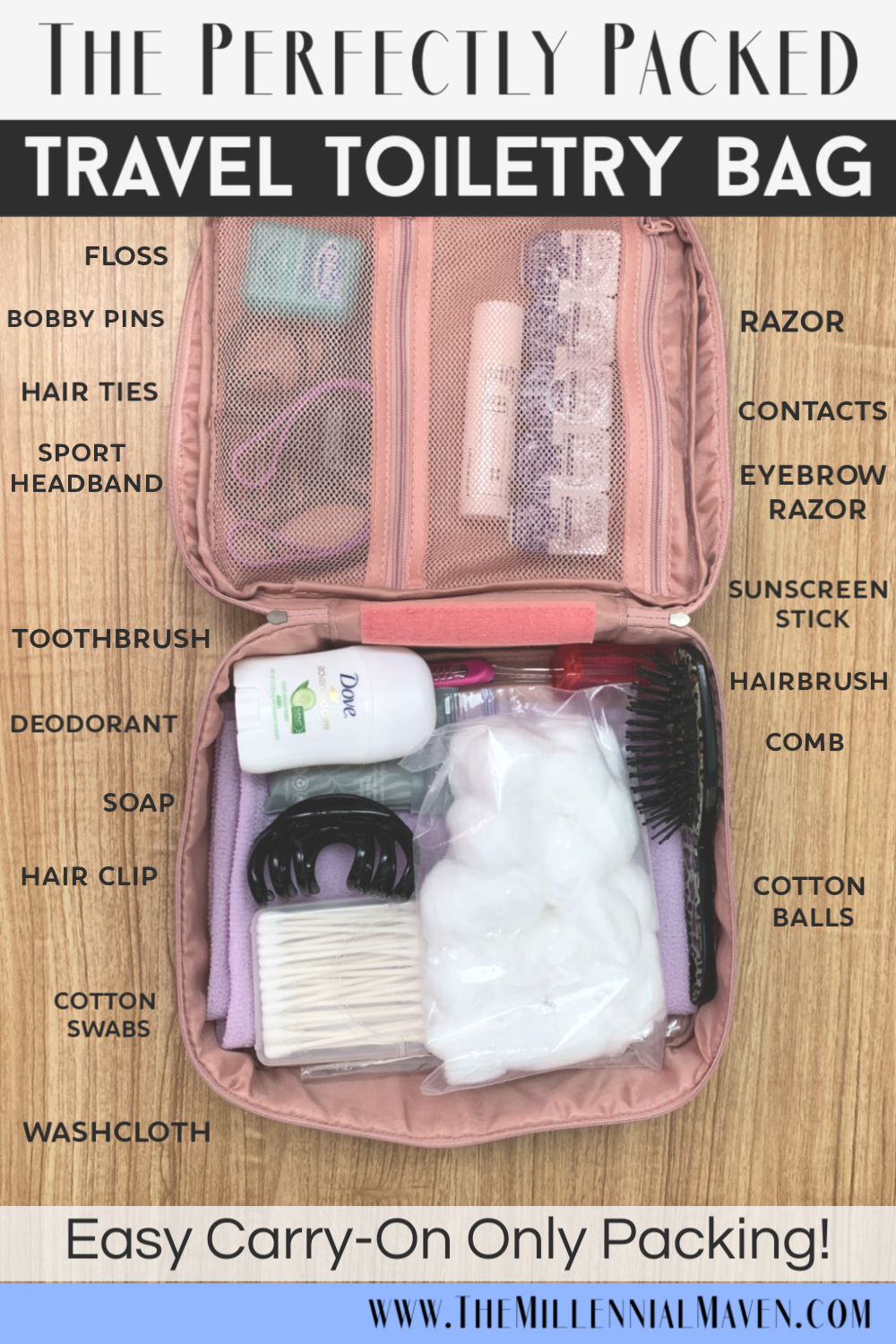 How To Pack A Toiletry Bag & The Essential Toiletries List