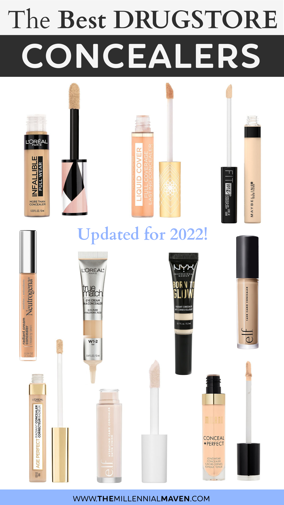 Top Best Concealers At The Drugstore in 2022! | Best Drugstore Concealers | The Millennial Maven